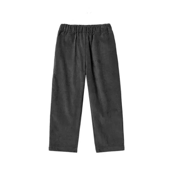 Брюки из вельвета базовые, Dodo basic corduroy long pants, La Maison De Dodo, charcoal