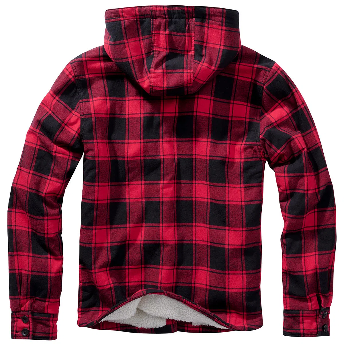 Мужская куртка с капюшоном Lumber Jacket Hooded Brandit, Red Black — фото 2