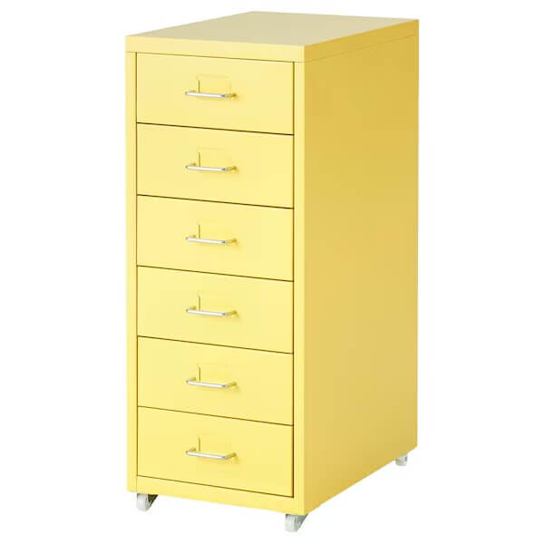 

Тумба выдвижная Ikea Helmer Castors, 28х69 см, желтый