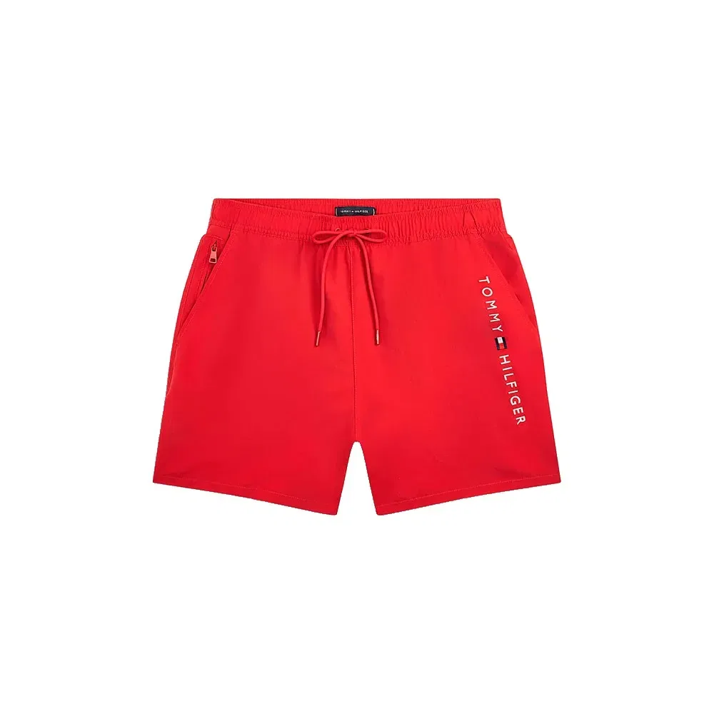 Плавки Tommy Hilfiger Original Logo Mid Length Swim, красный — фото 3