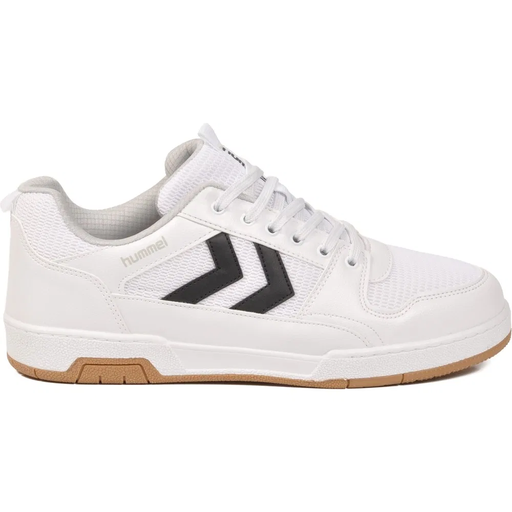 Детские спортивные кроссовки с шнуровкой White Black Hml Versay II Hummel — фото 3