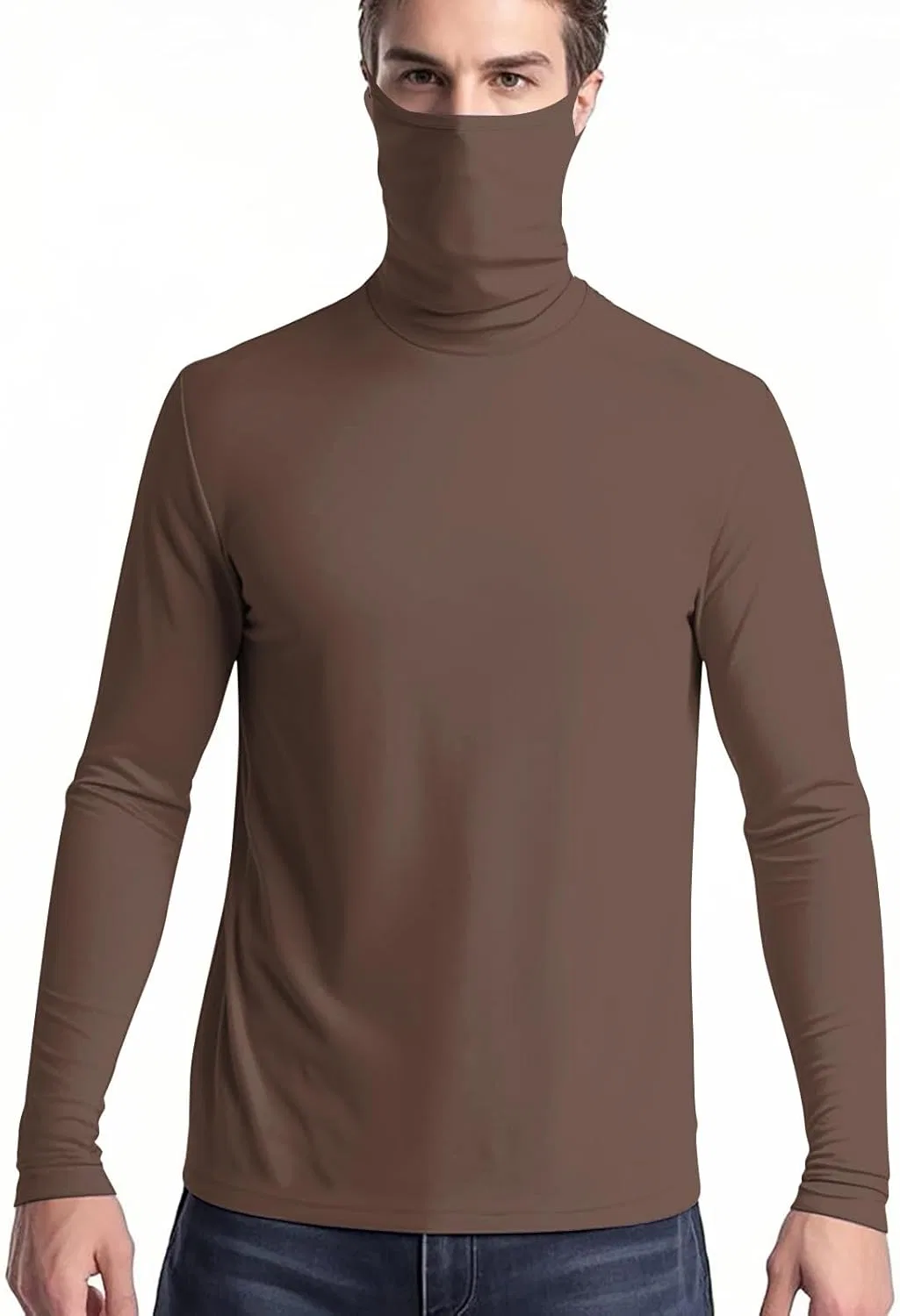 Мужская футболка с защитой UPF 50+ Long Sleeve Performance Fishing, A-gold — фото 2