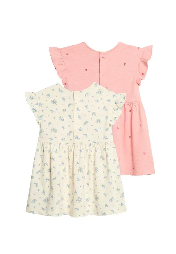 Платье хлопковое Day Dress Marks & Spencer, multi, мультиколор — фото 2