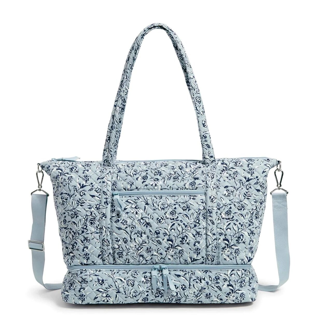 

Сумка дорожная Vera Bradley Cotton Deluxe Women's, серо-голубой, Синий, Сумка дорожная Vera Bradley Cotton Deluxe Women's, серо-голубой