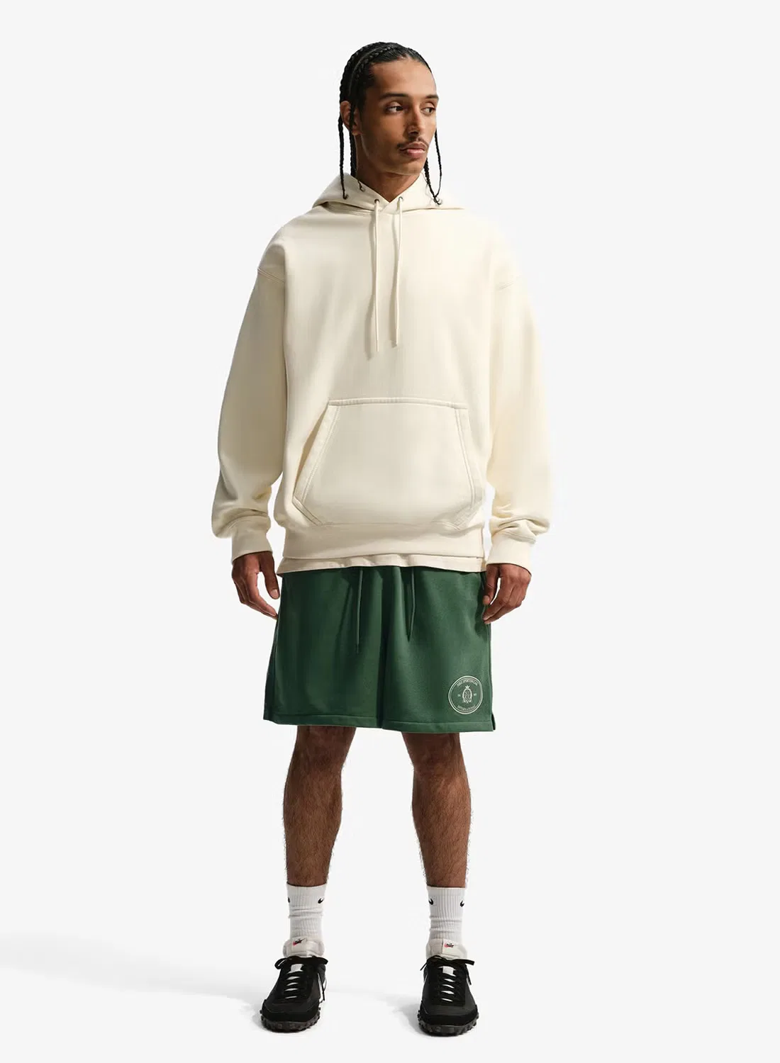 Шорты из футера с логотипом Club Fleece Nike, зеленый
