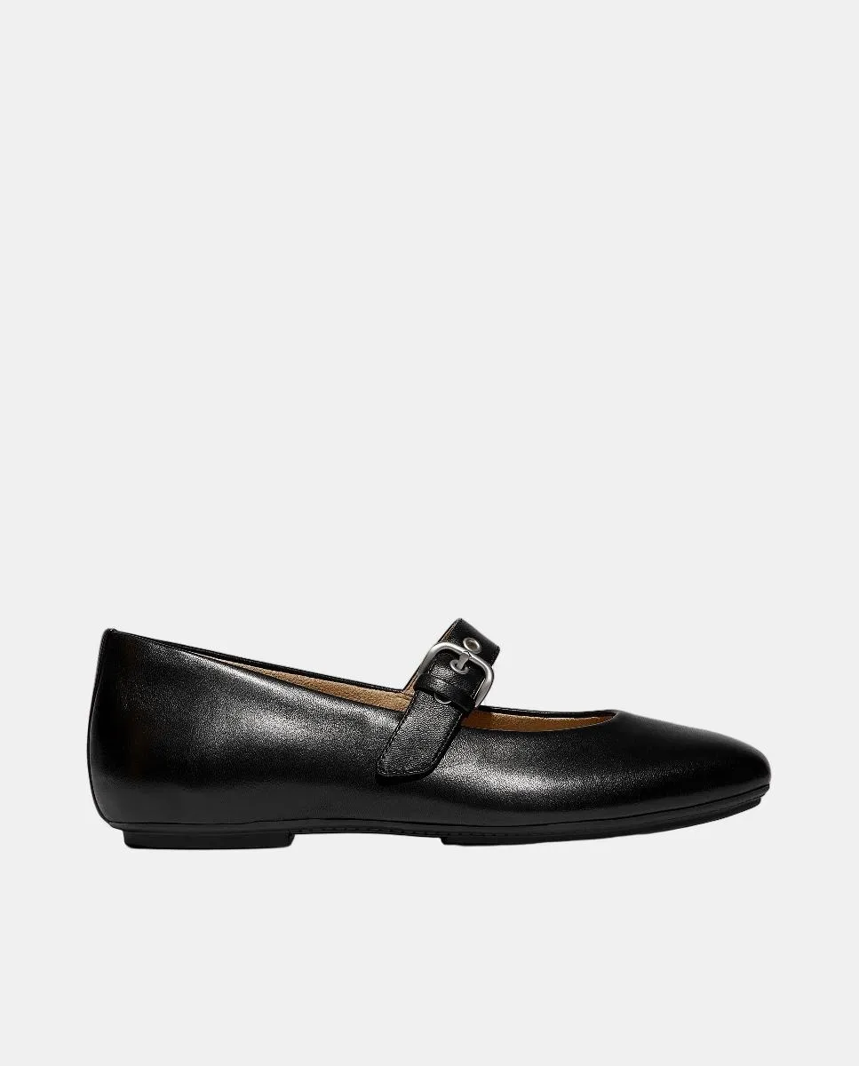 Кожаные туфли Мэри Джейн Fitflop FitFlop, черный