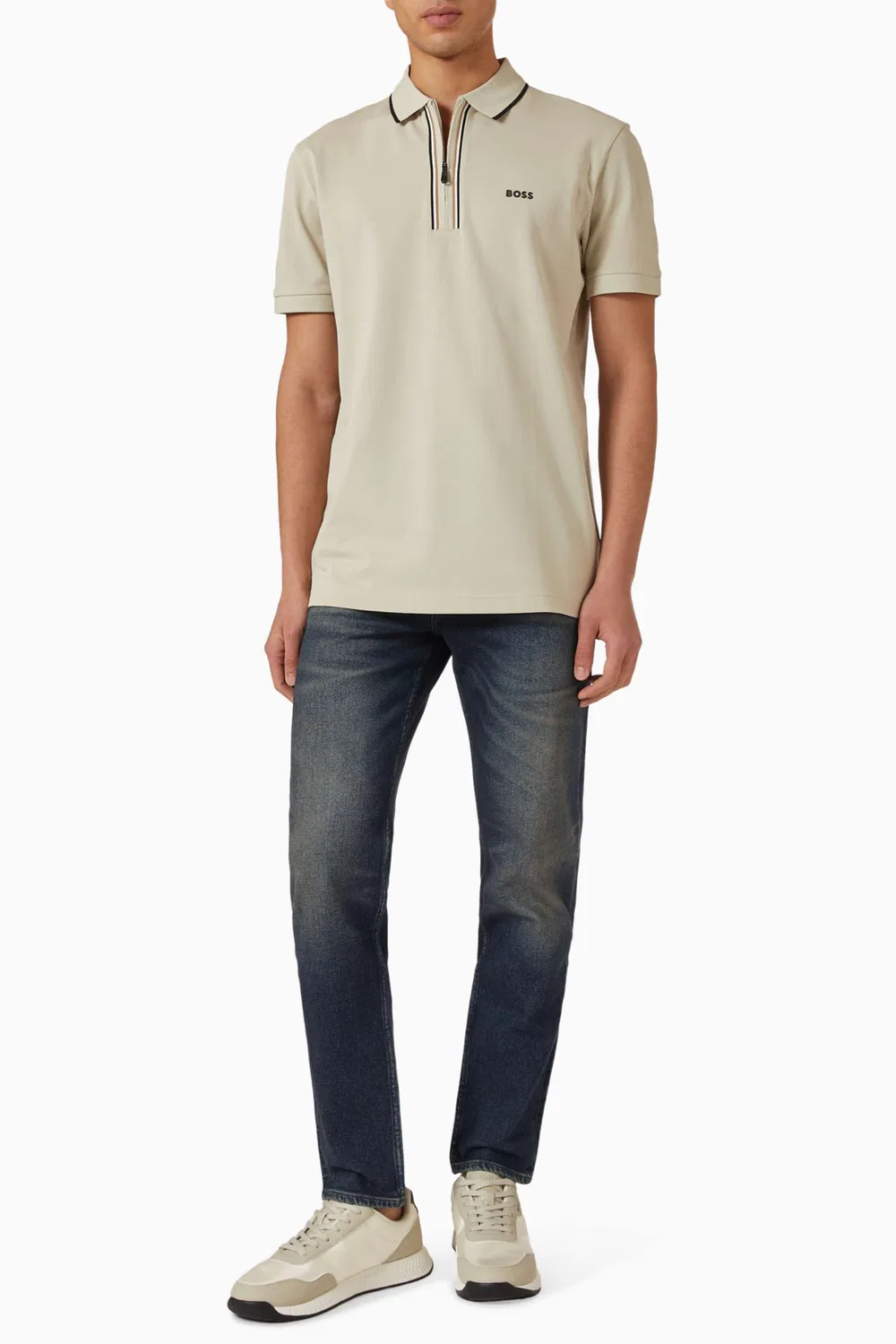 Футболка поло хлопковая Slim-fit BOSS — фото 2