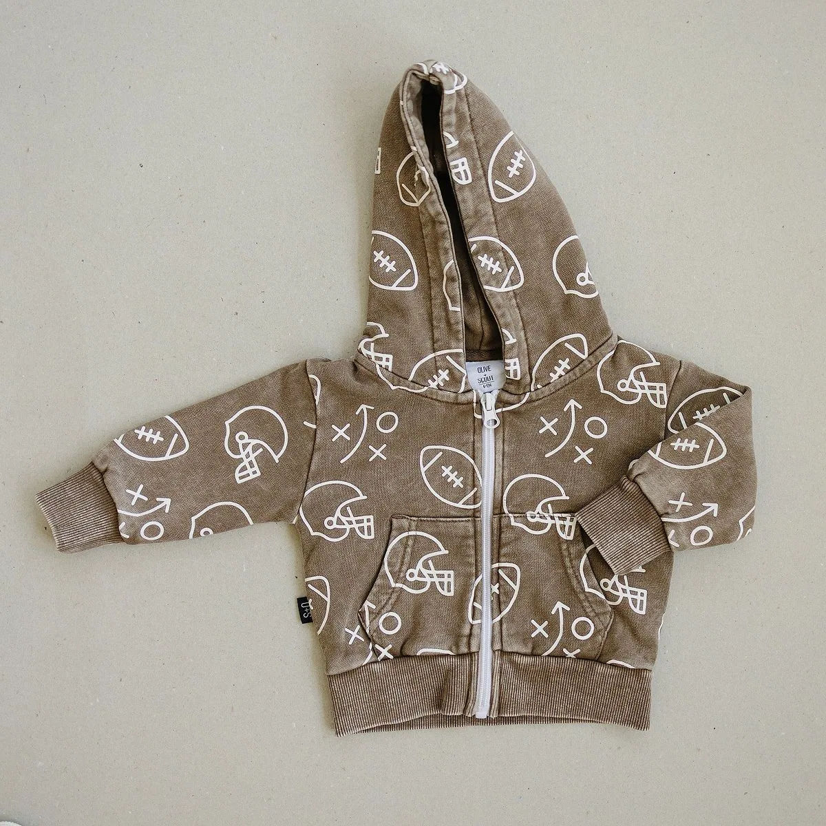 Детская худи с принтом Cohen Olive + Scout, Black — фото 2