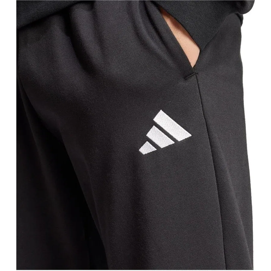 Мужской спортивный костюм из полиэстера с логотипом adidas, Черный — фото 4