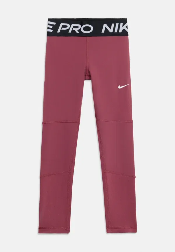 Леггинсы с технологией Dri-fit, Tight unisex, Nike Performance, Pink Smoke/White, белый/розовый — фото 3