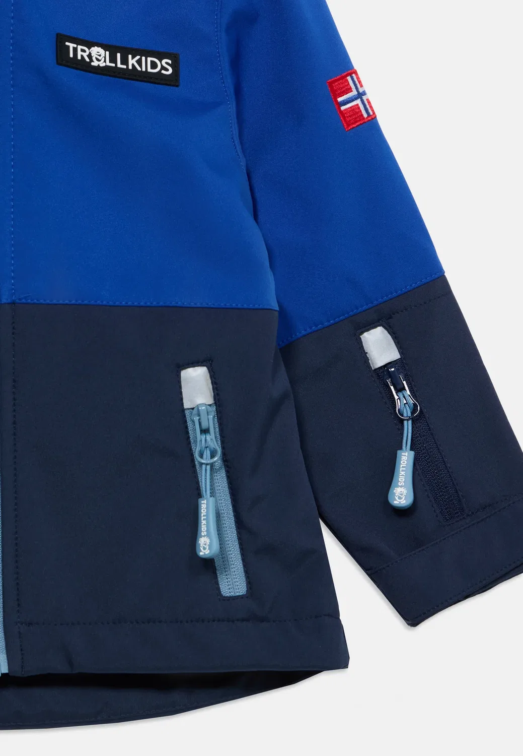 Skjorta unsex - куртка из мягкой оболочки Trollkids, Royal Blue/Navy — фото 3