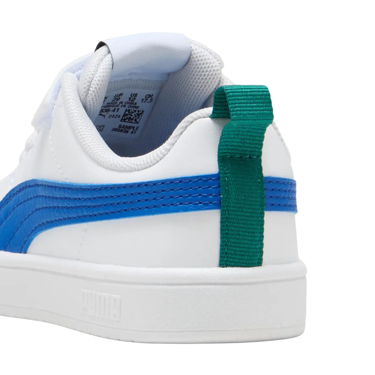 Детские кроссовки с липучкой Rickie AC PS Puma, Weiss — фото 3