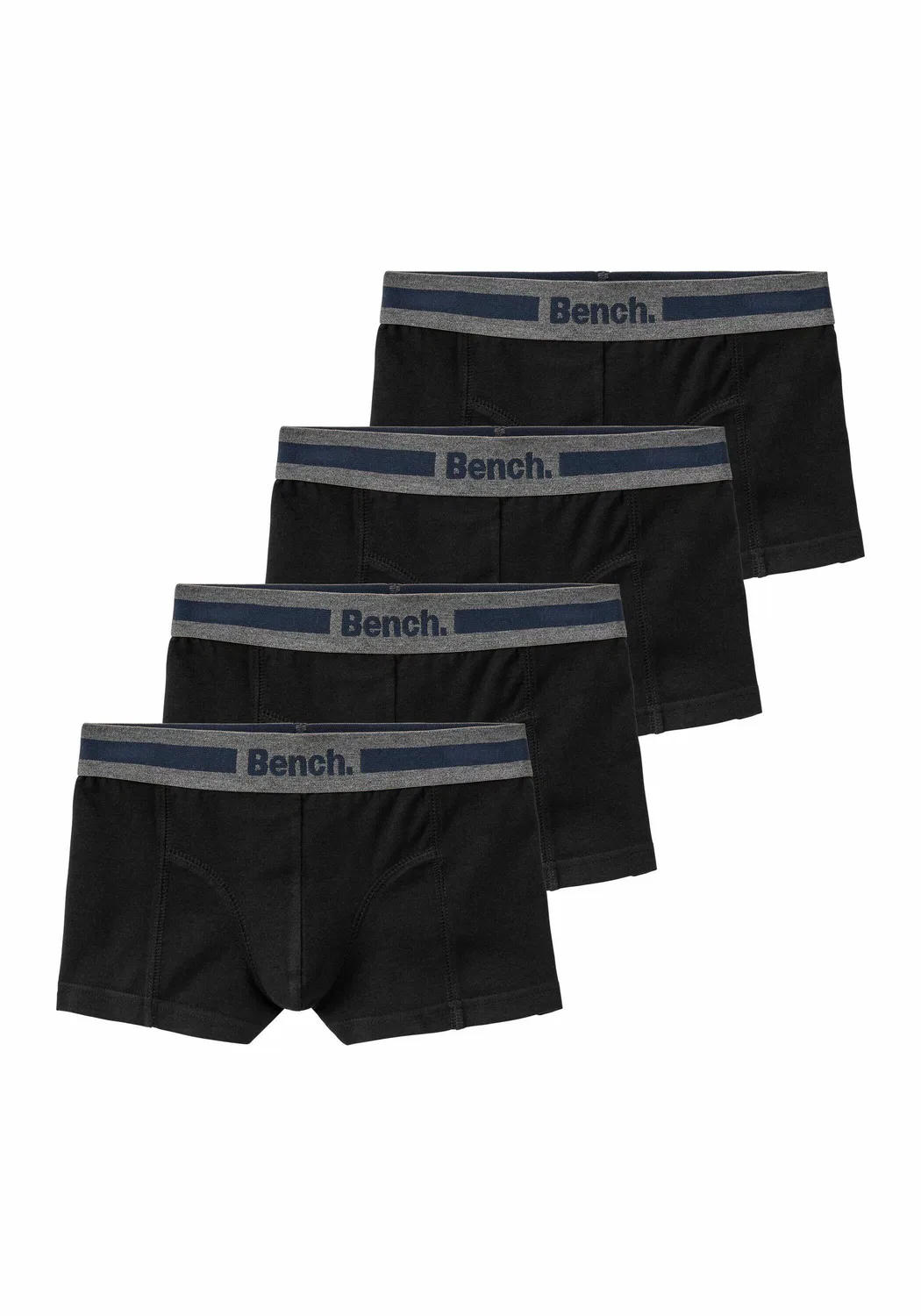Детские боксеры с контрастным брендингом Bench, Черный / Темно-серый