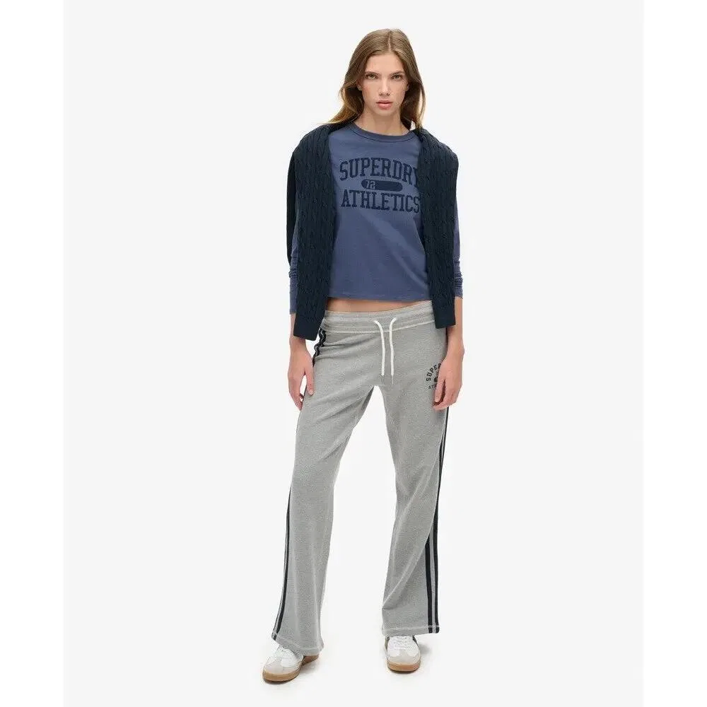 Женский лонгслив с принтом Athletic Essentials Ringer Superdry, Blau — фото 3