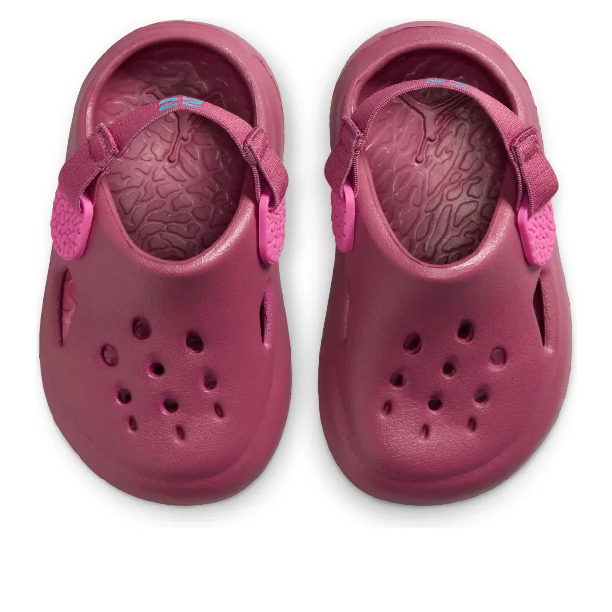 Детские сандалии с синтетическим верхом Air Jordan Hydrip 'Sweet Beet' Jordan, Sweet Beet/Baltic Blue/Desert Pink/Sweet Beet — фото 4