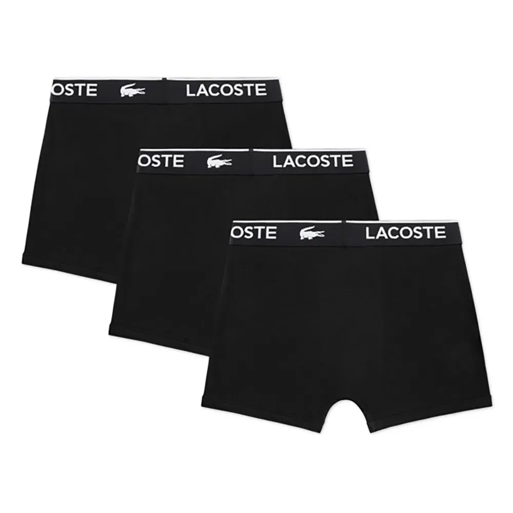 Боксеры 3 шт Lacoste Kids, черный — фото 2