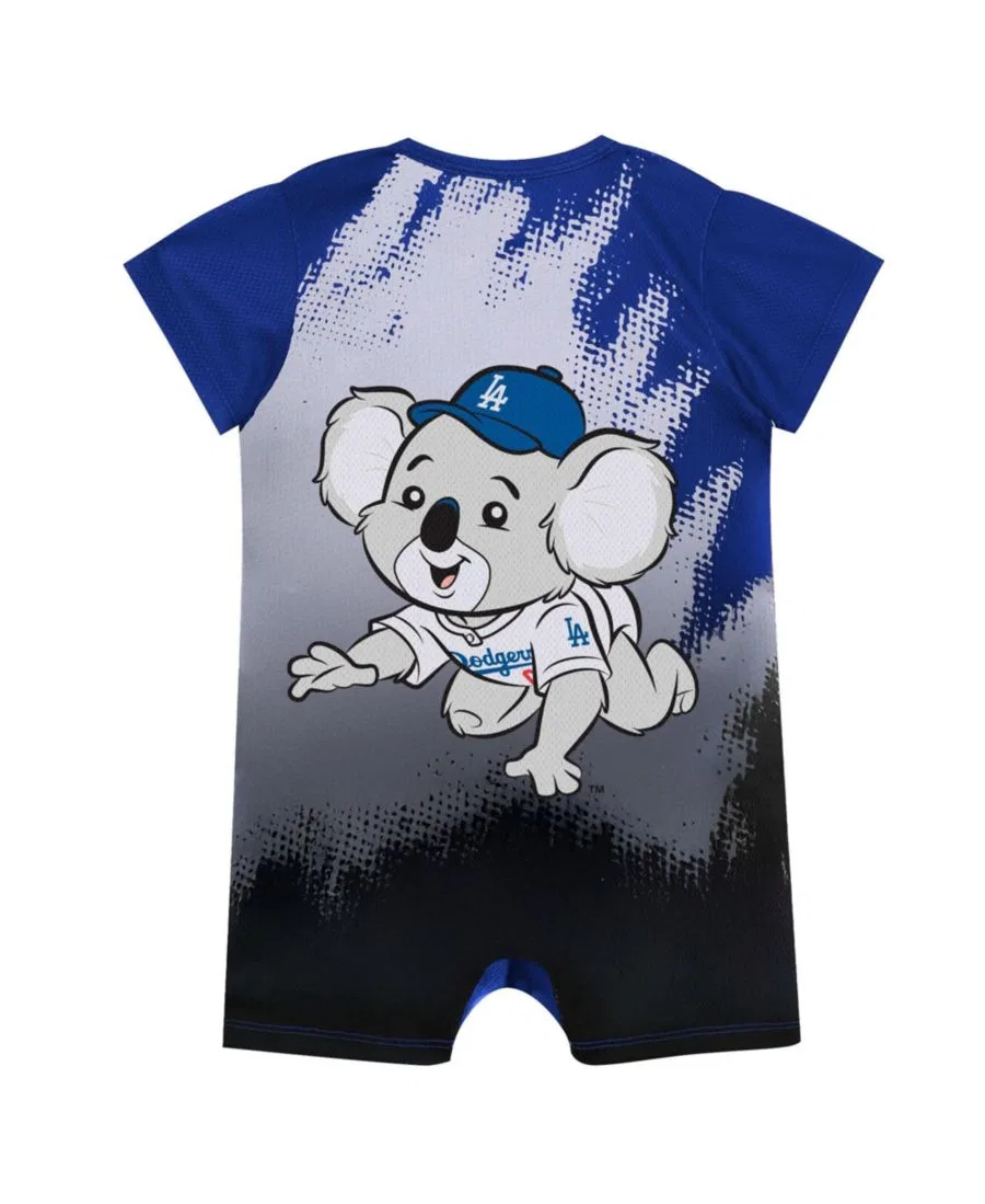 Боди с принтом Los Angeles Dodgers Baby Mascot Outerstuff, Blue — фото 2