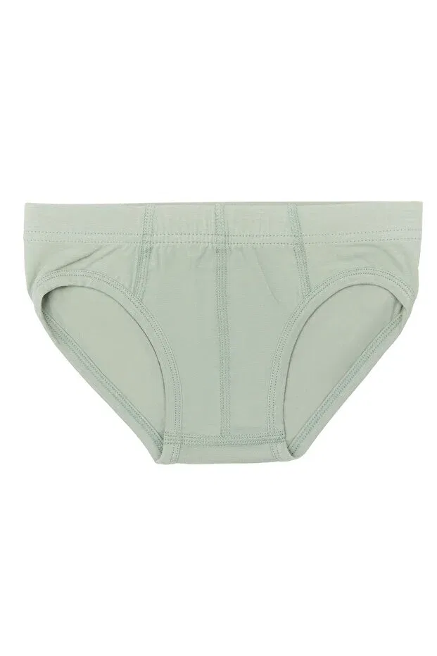 Детские трусы для мальчиков хлопковые Gots Certified Organic Cotton Boys Slip Underpants - Elastic Waist, Vegan Albero Natur, Eisberg Green — фото 2