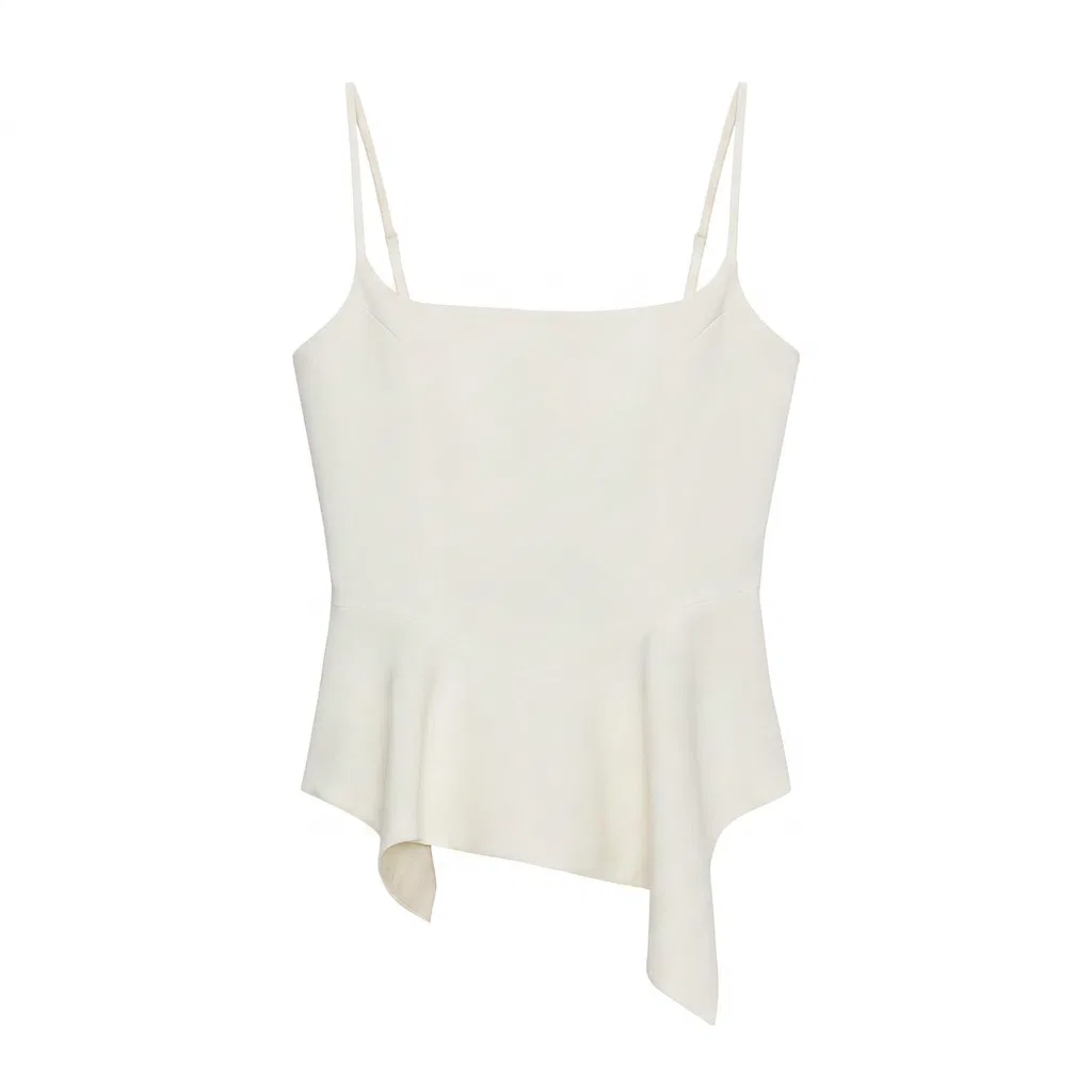 ZARA Женская майка-комбидресс ZW White, Raw White