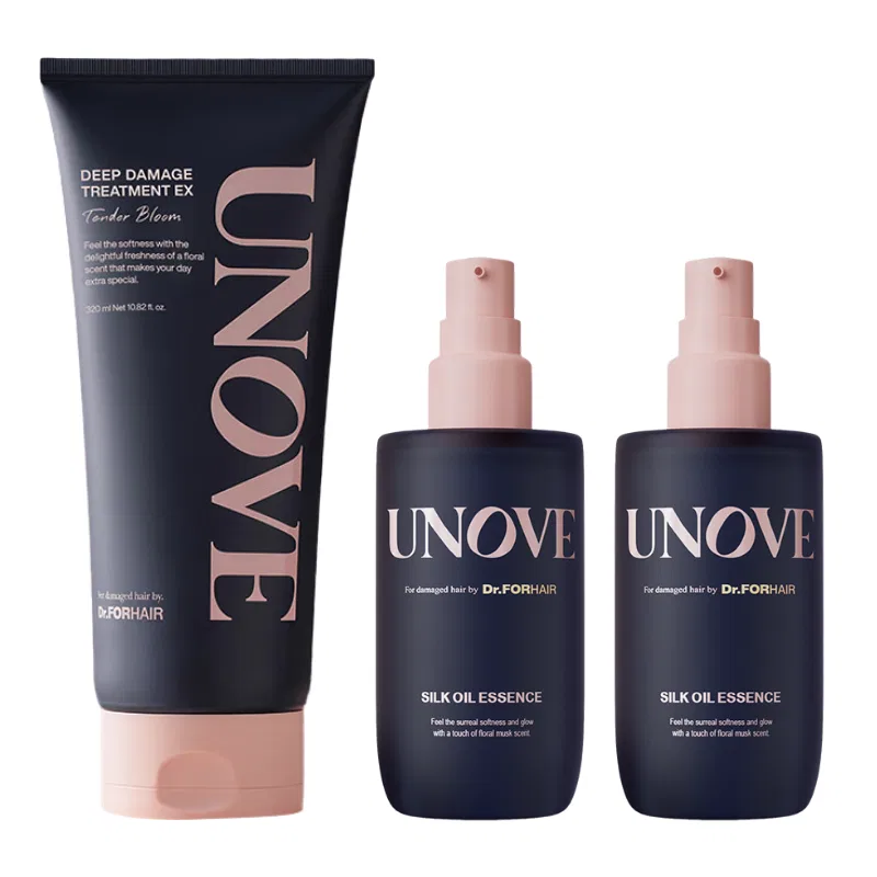 Набор для ухода за волосами UNOVE, маска 320ml + масло 70ml*2