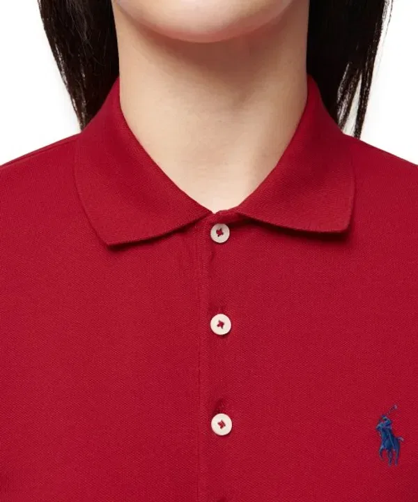 Футболка поло с сетчатой вставкой Polo Ralph Lauren, красный — фото 3