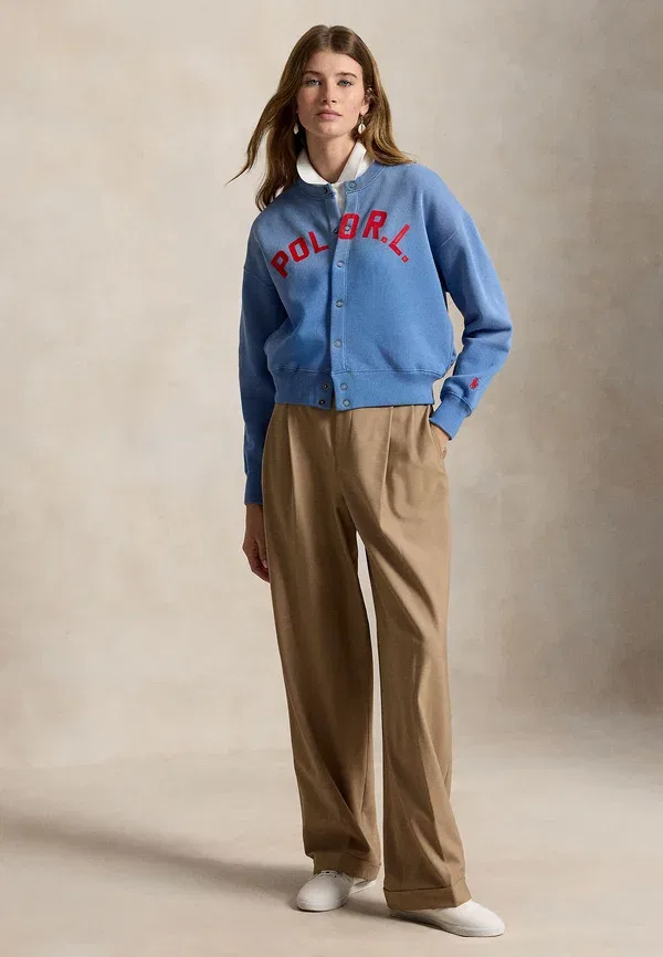 Кардиган с принтом Logo Snapped Cardigan Polo Ralph Lauren, Nimes Blue, синий — фото 2