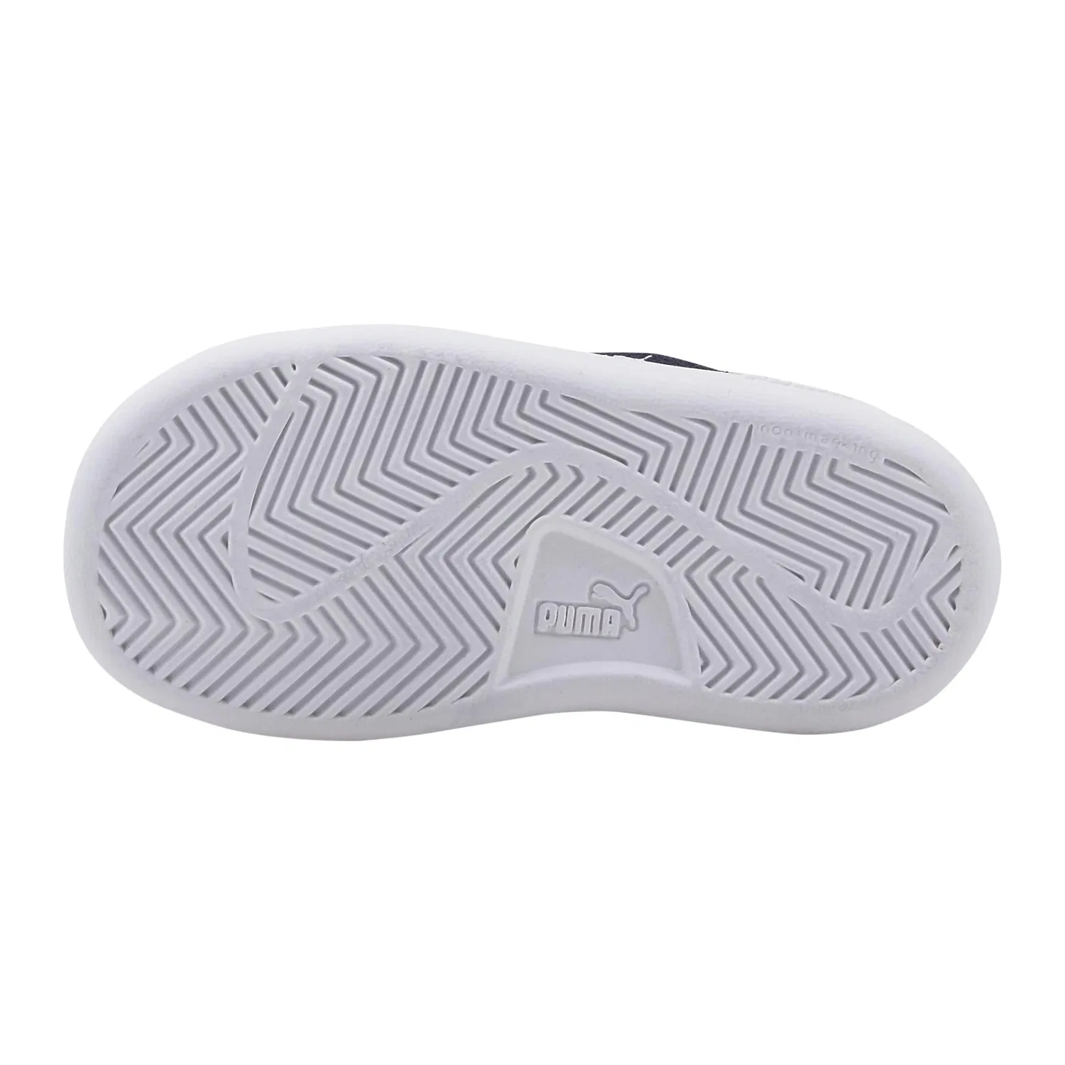 Кроссовки низкие детские из кожи Smash V2 SD Puma, синий — фото 4
