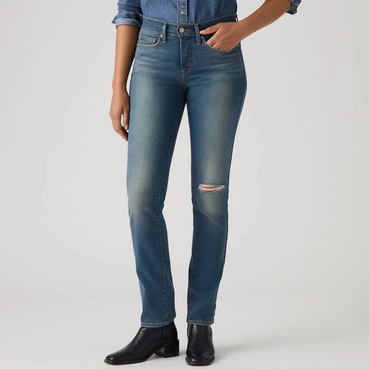 облегающие женские джинсы 311 Levi's, Middle Grade - Medium Wash — фото 2