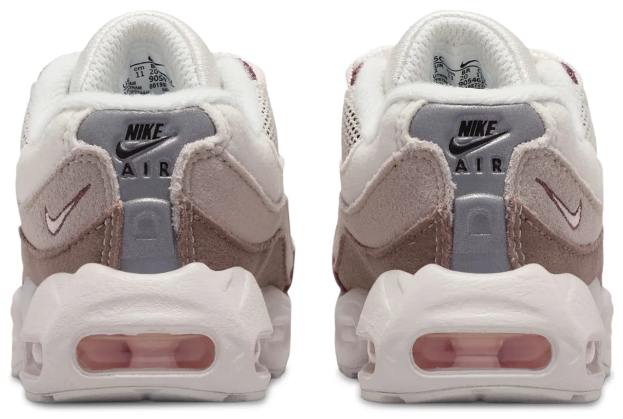 Кроссовки для девочек Air Max 95 Nike, цвет Phantom/Red Silt — фото 3