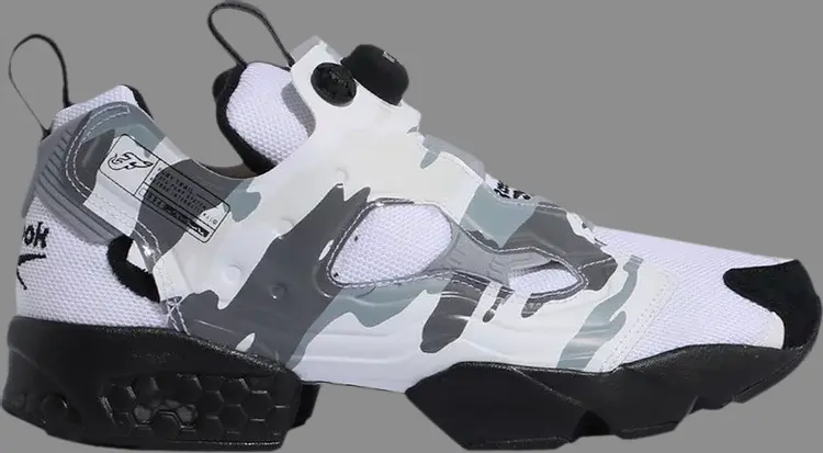 

Лимитированные кроссовки instapump fury trail 'white camo' Reebok, белый