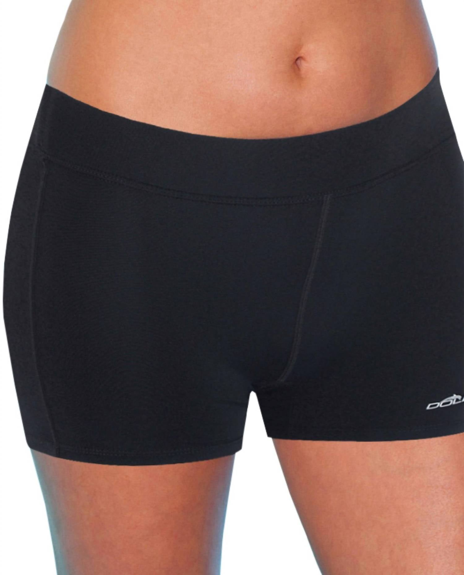 

Облегающий короткий плавки черного цвета Dolfin