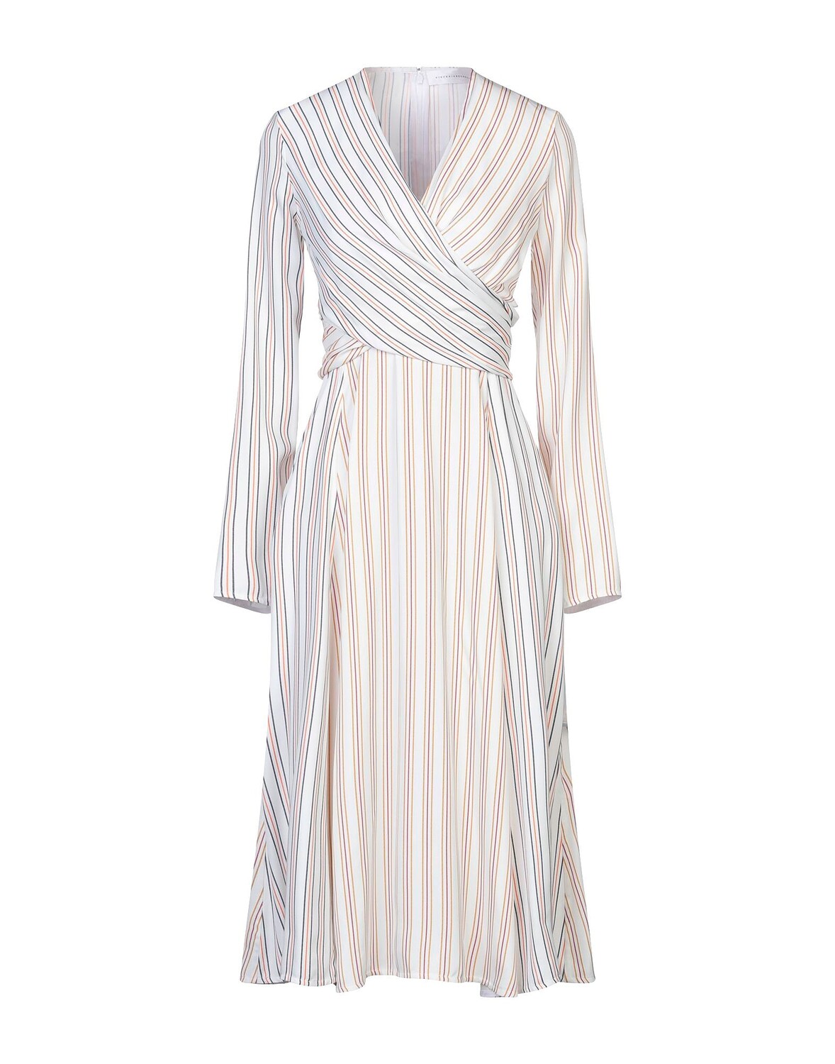 

Платье миди Victoria Beckham, темно-белый