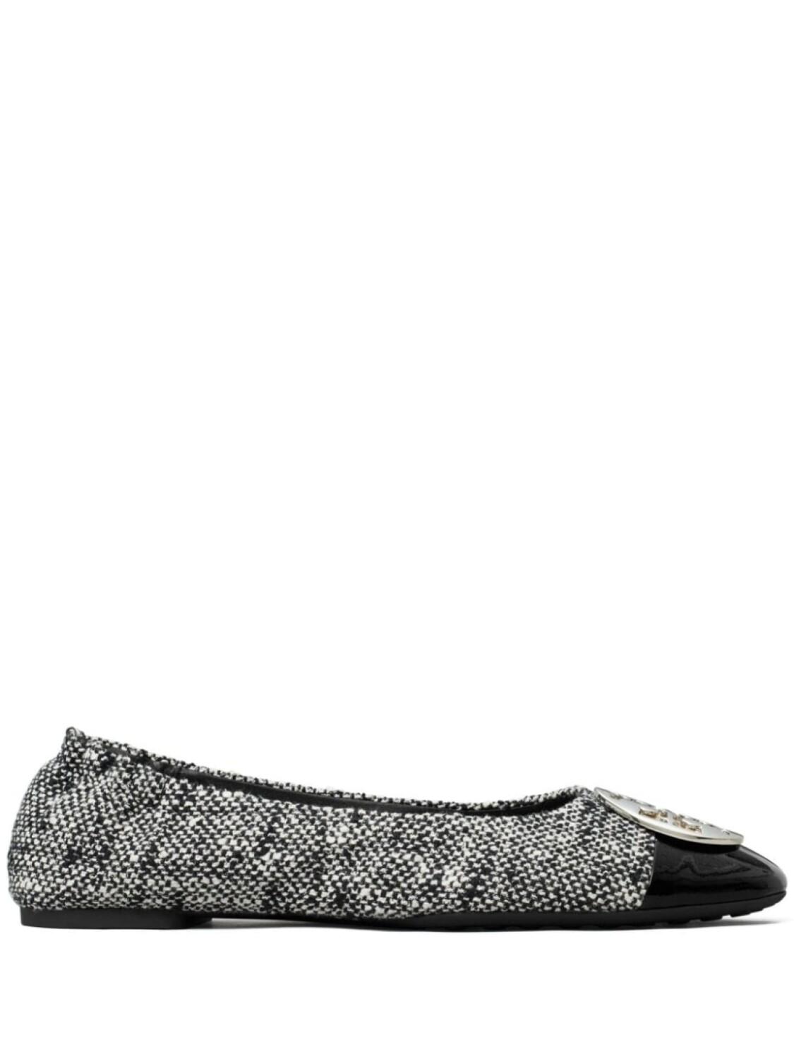 

Балетки Claire Tory Burch, черный, Серый, Балетки Claire Tory Burch, черный