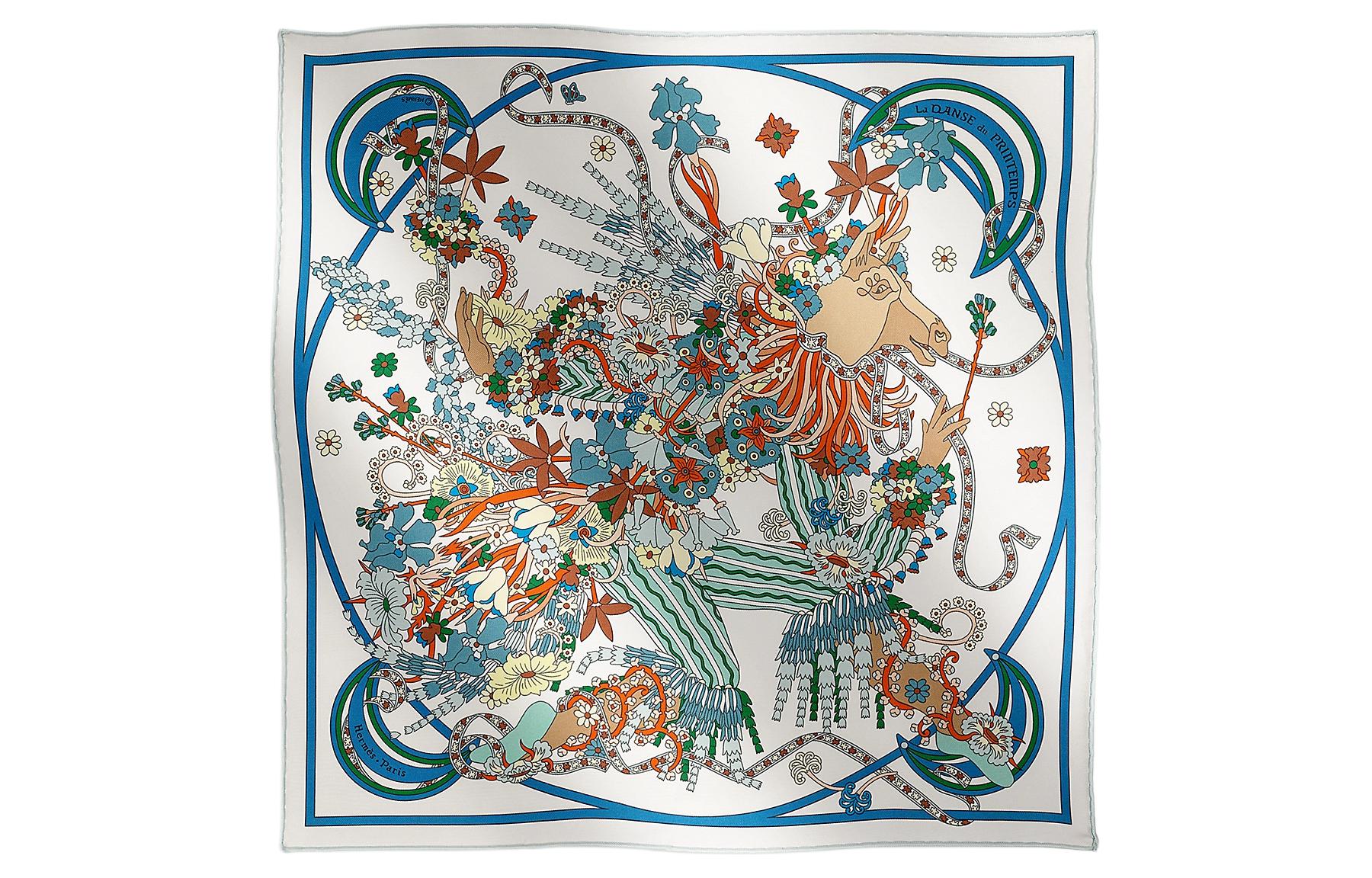 

HERMES Шёлковый шарф Multicolor, Multicolor