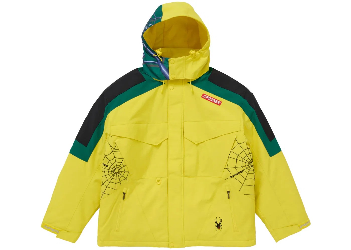 Мужская куртка техническая Supreme Spyder Jacket, Yellow