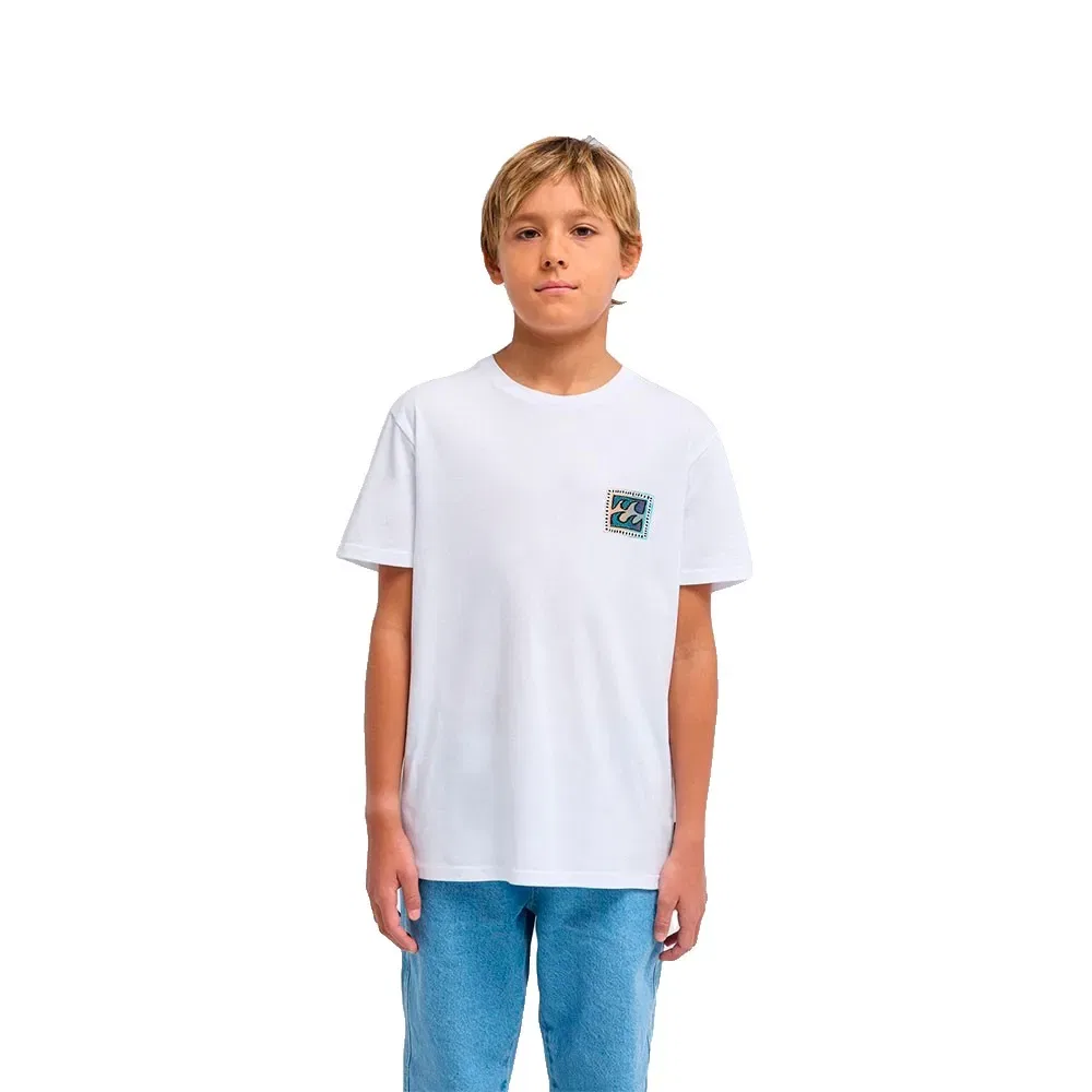 Детская футболка с коротким рукавом для мальчиков Screw It Billabong, White