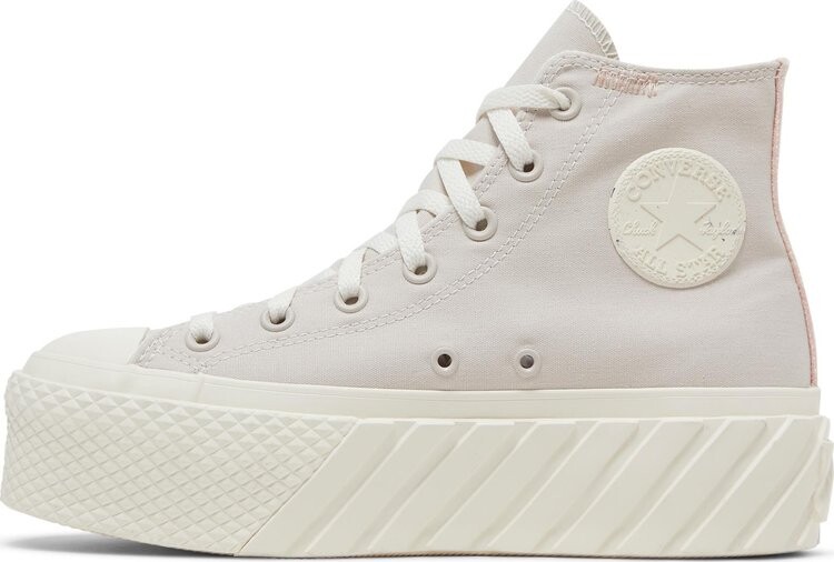 Кроссовки Converse Wmns Chuck Taylor All Star Lift 2X Platform High Desert Sand, кремовый — фото 3