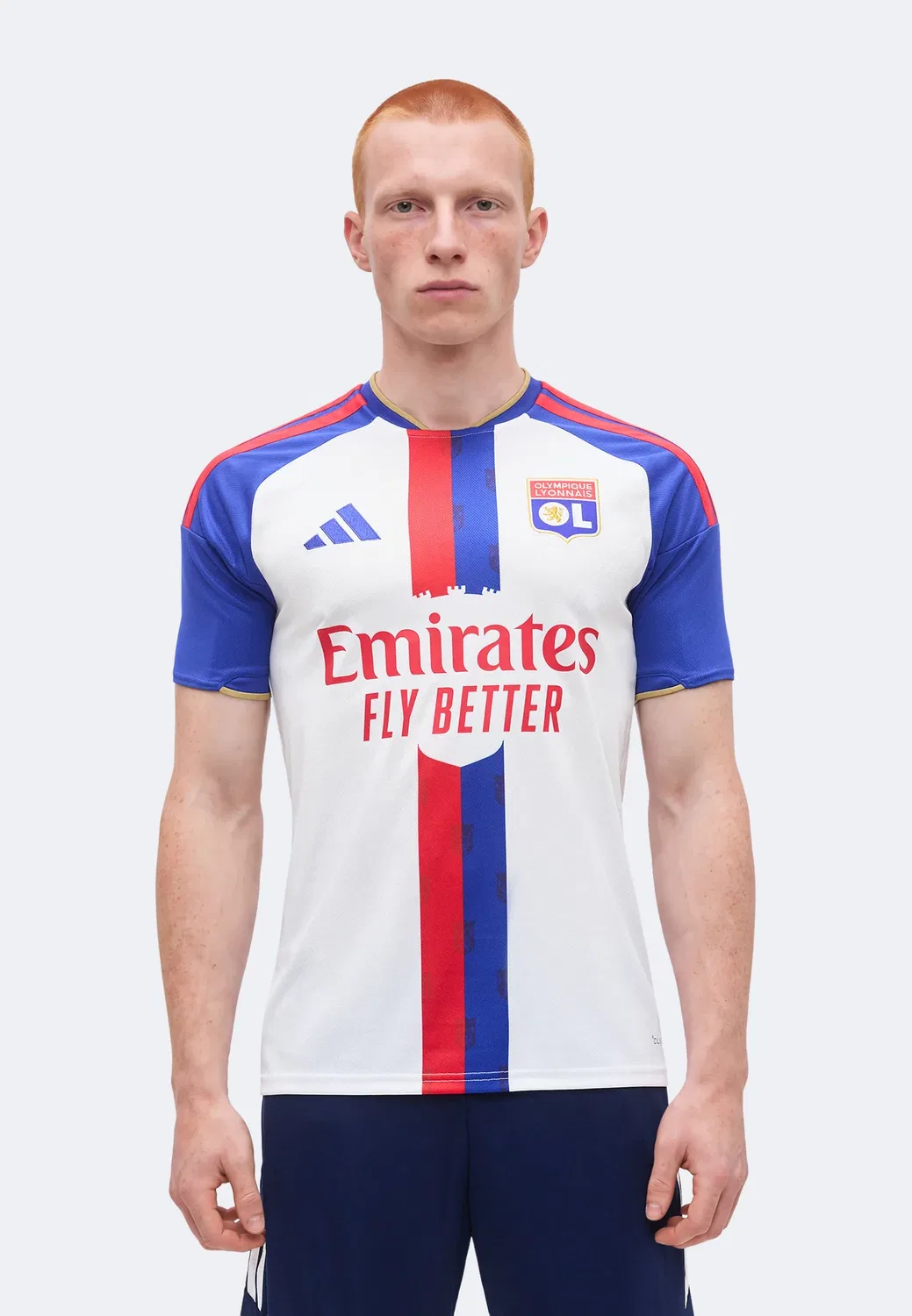 Домашняя форма Олимпик Лион 26/27 - клубная одежда Adidas Performance, White