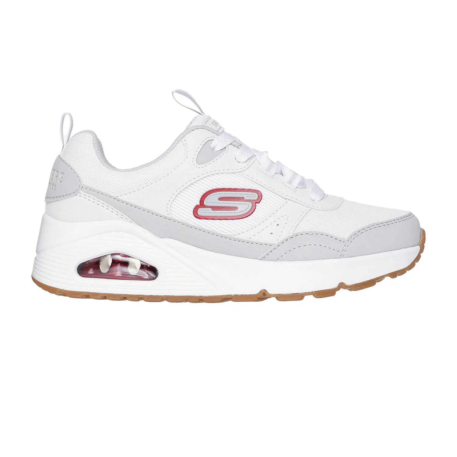 Детские кроссовки с ретро-дизайном Uno Retro Groove Skechers, Weiß