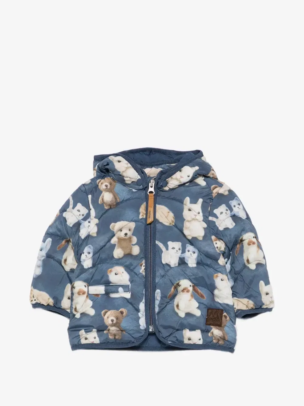 Куртка Harmony с капюшоном и анималистичным принтом Molo, синий