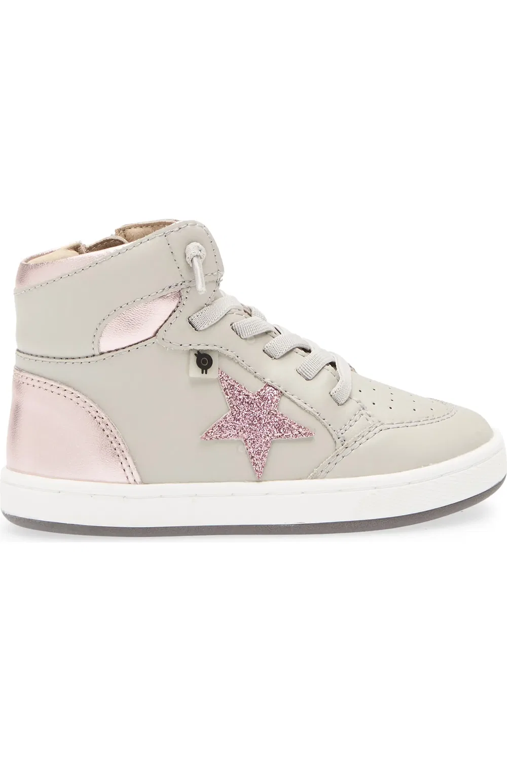 Детские кроссовки высокие водонепроницаемые Starling Metallic Old Soles, Gris/Pink Frost/Glam Pink — фото 3