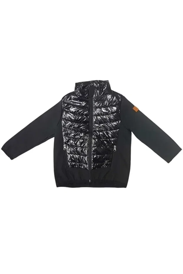 Детское пальто для девочек с принтом Sportswear Selen Bebe, Black