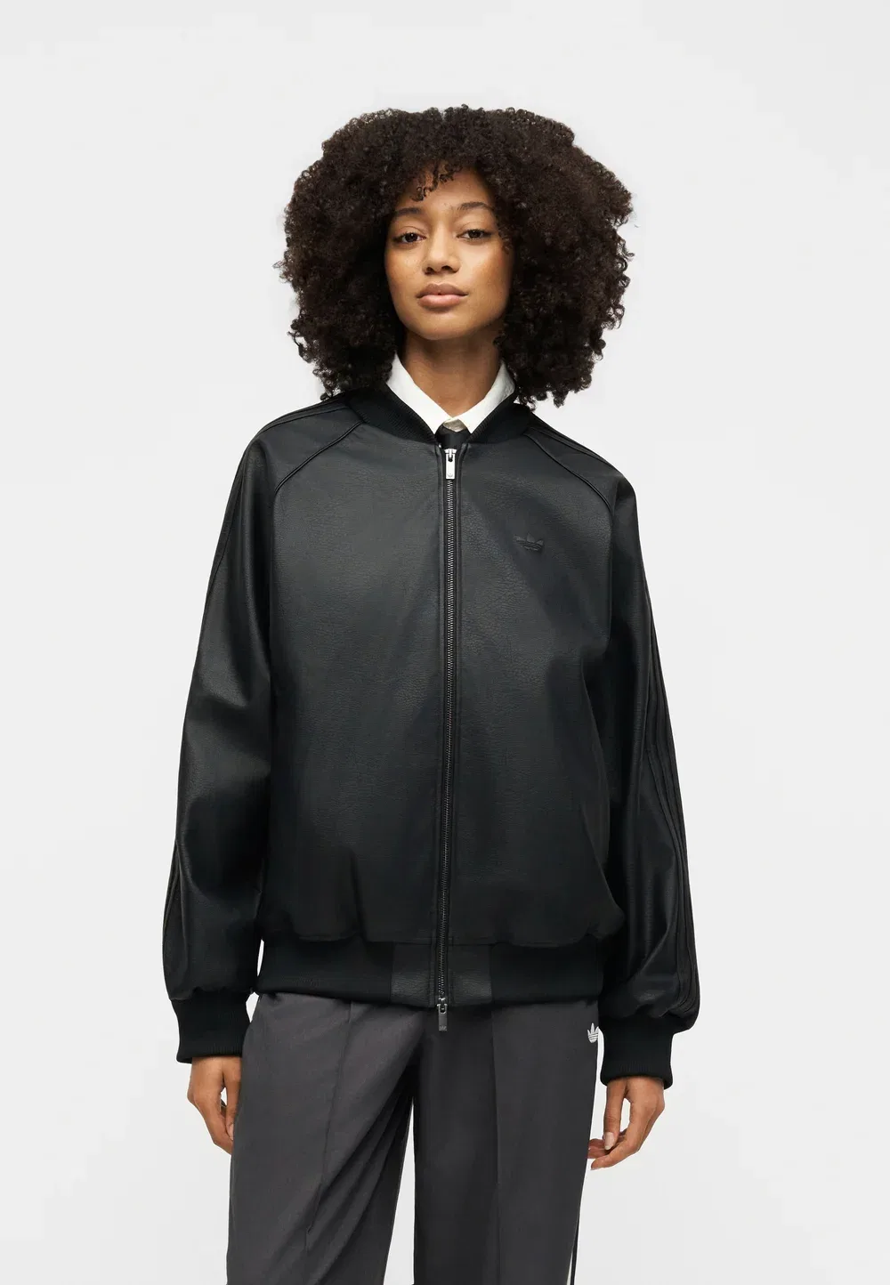 Куртка-Бомбер Adidas Originals, Black/Maroon