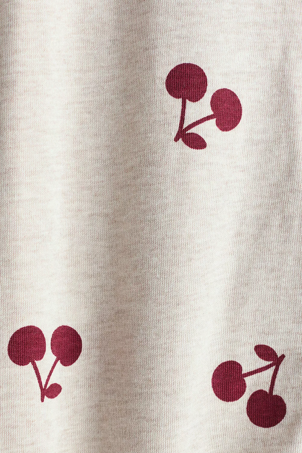 Пижама с принтом H&M, Hellbeige/Kirschen — фото 2