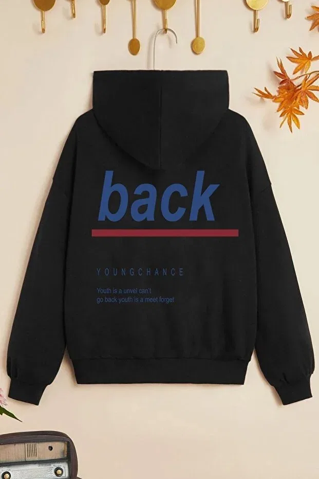 Детское для девочек свитшот с принтом Sportswear Trendypassion, Black