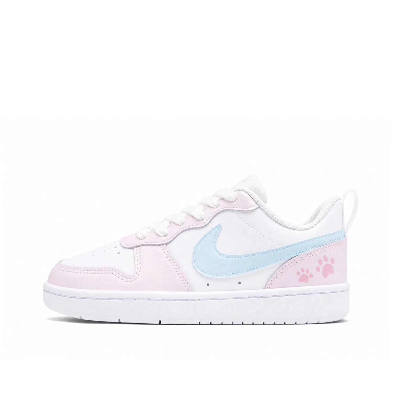 Детские кроссовки для скейтбординга с принтом Nike Court Borough, Pink Blue