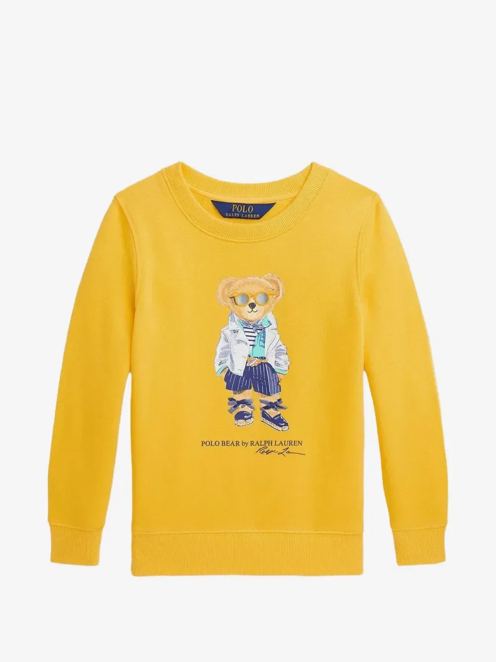 Свитер с графическим принтом Polo Bear POLO RALPH LAUREN KIDS, желтый