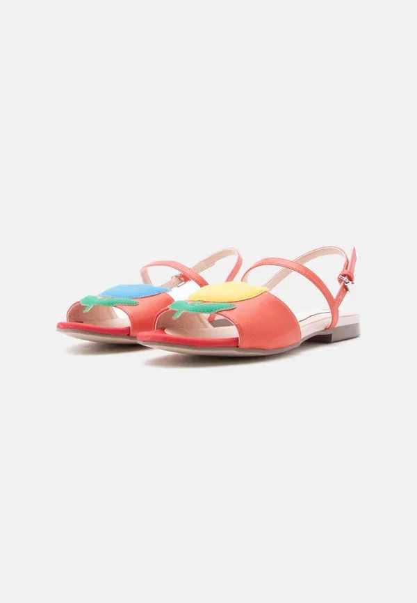 Босоножки без подкладки Stella Mccartney Kids, красный — фото 4