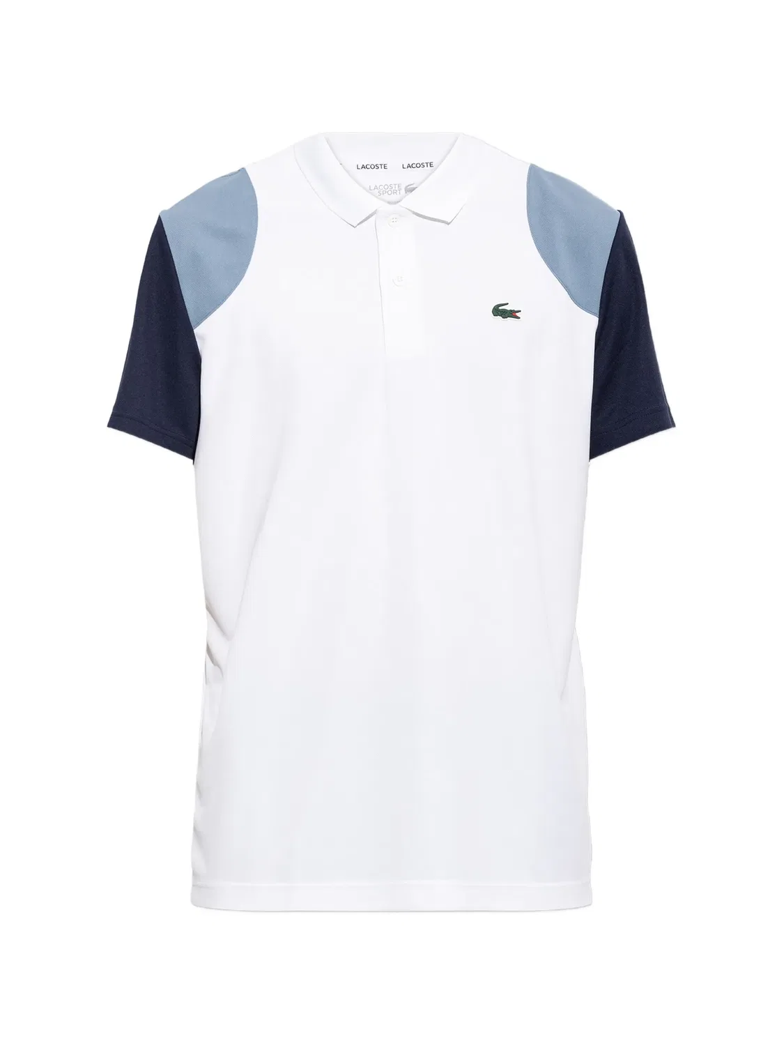 Lacoste Поло Ultra Dry колорблок белый