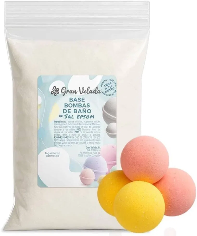 Основа для бомбочек для ванны с английской солью, GRAN VELADA, 1000 г, Neutral